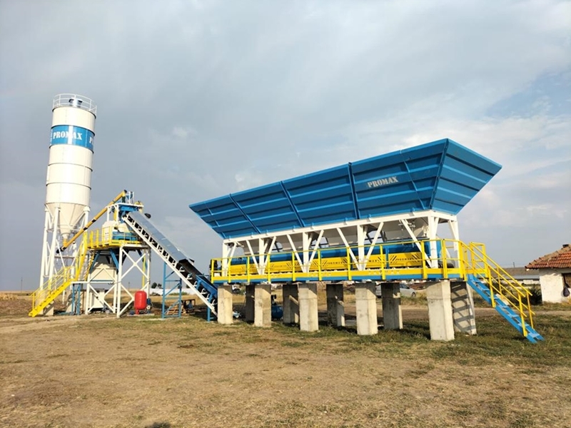 60m³/h Compact Concrete Batching Plant